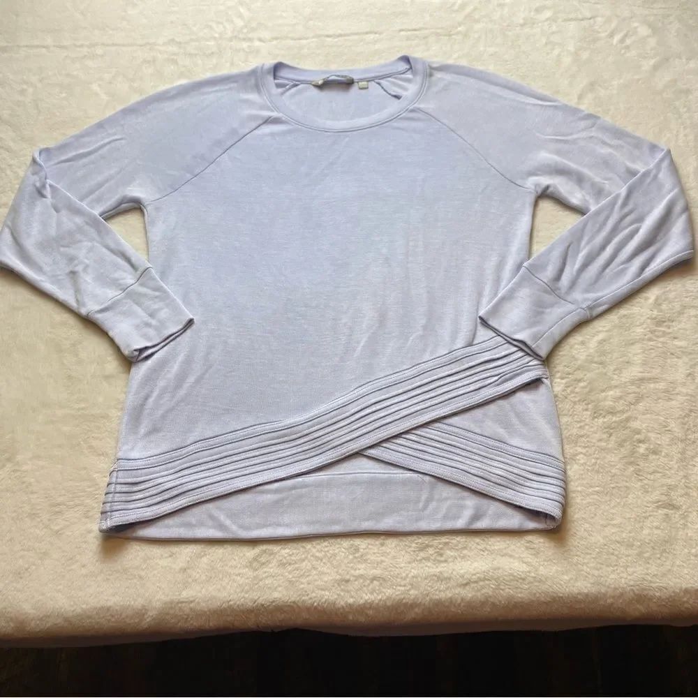 Athleta Light Blue Serenity Crisscross Sweatshirt Size Small